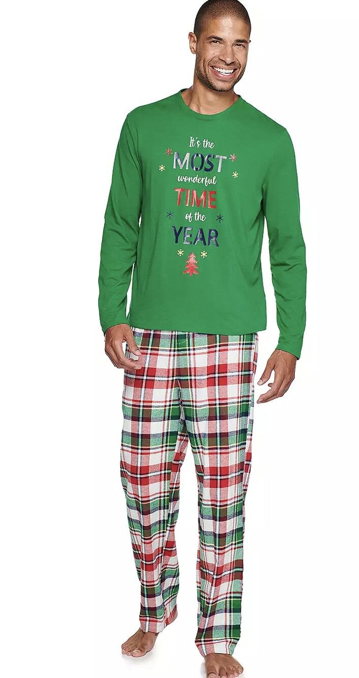 Most Wonderful Time of The Year Matching PJ's Jamies for Families Med, 2X Xmas